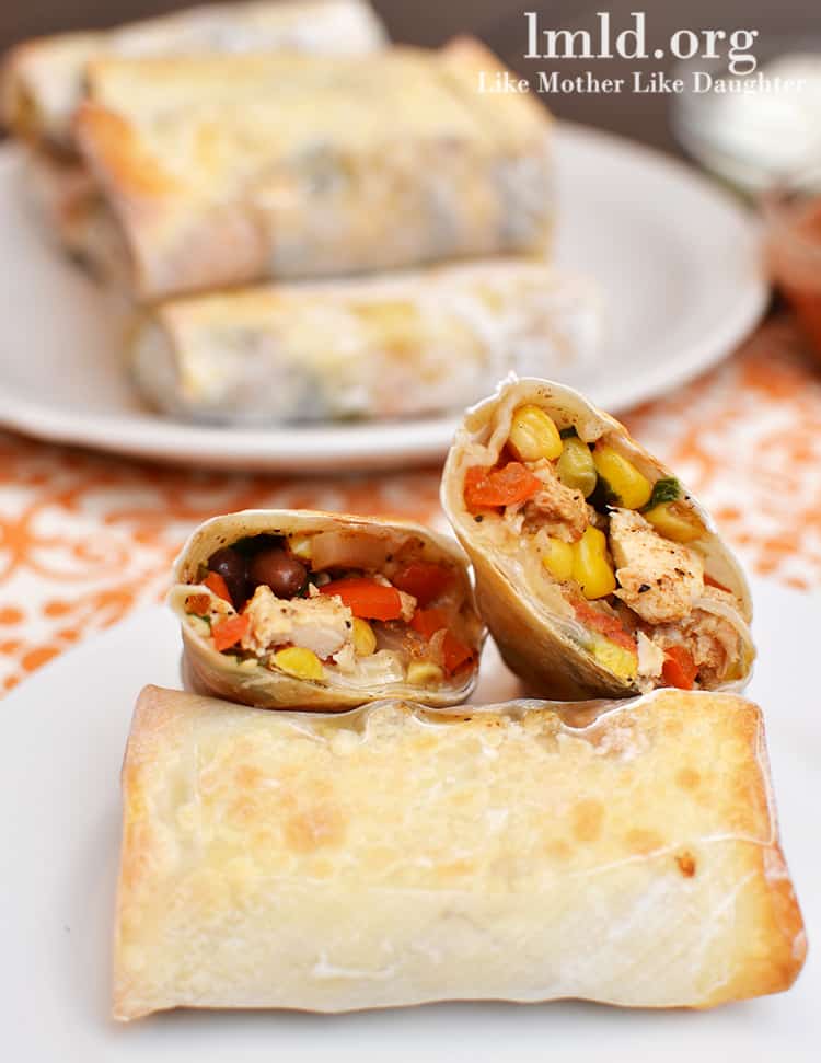 southwest chicken egg rolls