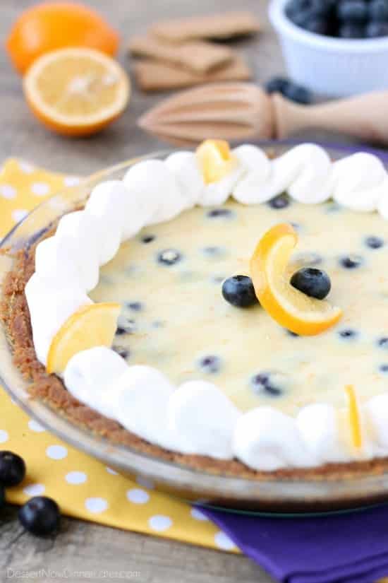 Creamy Lemon and Blueberry Pie (+ More Pies To Celebrate Pi Day ...