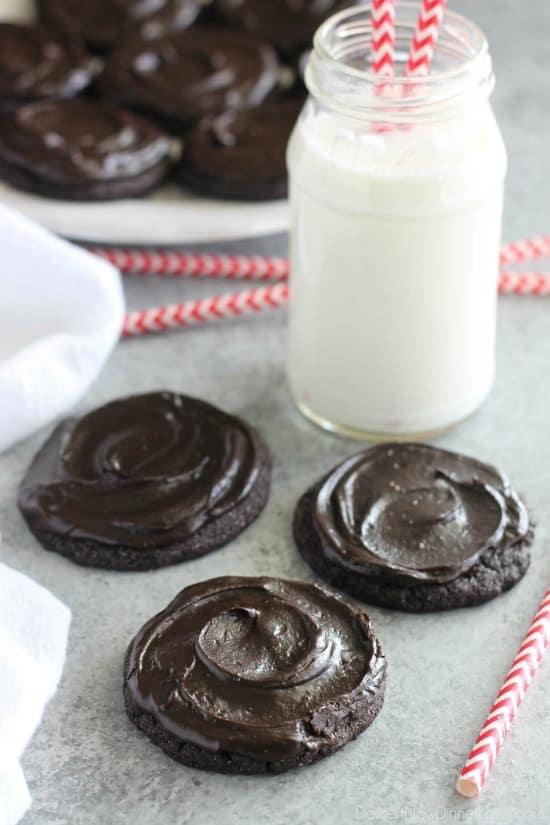 Frosted Chocolate Sugar Cookies Dessert Now Dinner Later