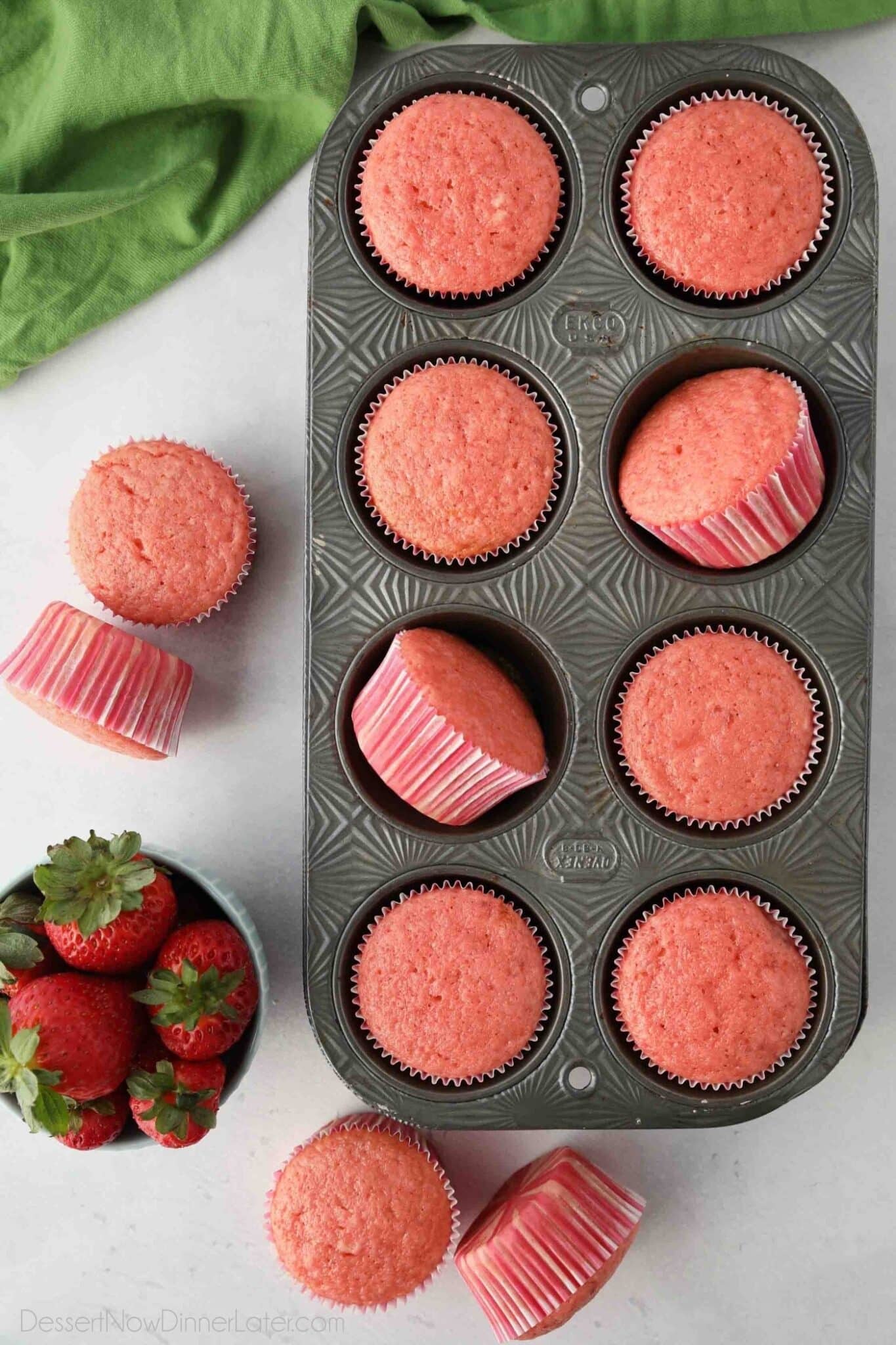 Strawberry Cupcakes Recipe Video Dessert Now Dinner Later