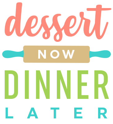 Dessert Now Dinner Later Logo