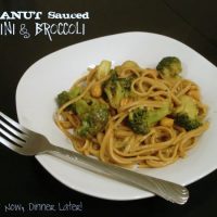 Peanut Sauced Linguini & Broccoli