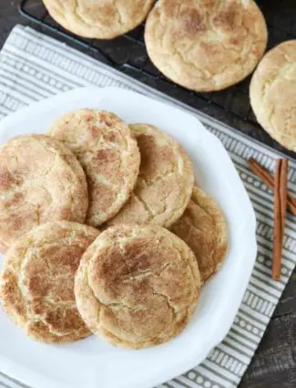 The BEST snickerdoodles are slightly crisp on the outside, soft and buttery on the inside, with plenty of cinnamon-sugar. You won't be able to stop eating these easy snickerdoodle cookies!