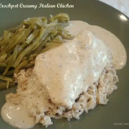 Crockpot Creamy Italian Chicken