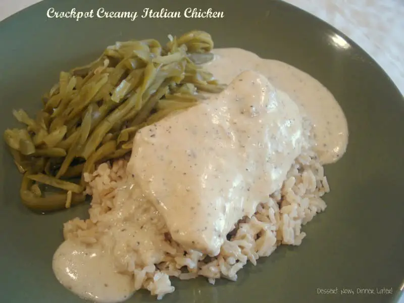 Crockpot Creamy Italian Chicken