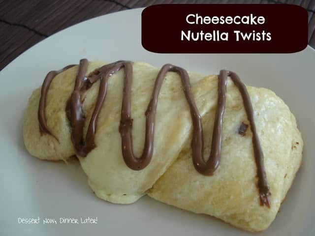 Cheesecake Nutella Twists