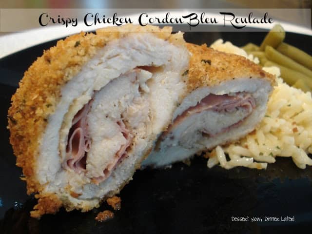 Crispy Chicken Cordon Bleu Roulade