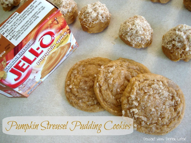 Pumpkin Streusel Pudding Cookies