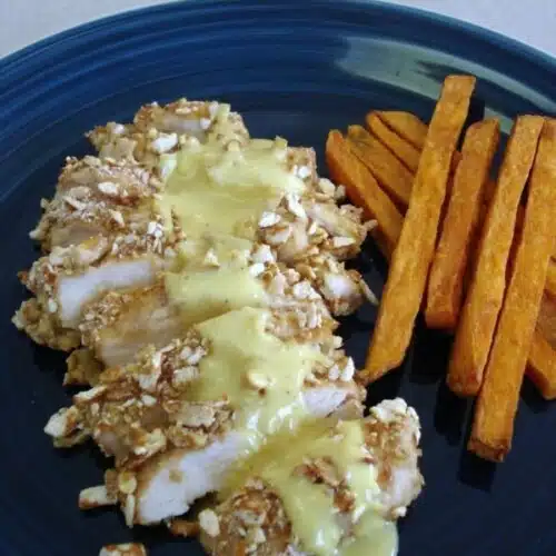 Pretzel Crusted Honey Mustard Chicken