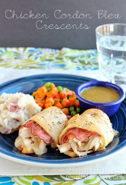 Quick and Easy Chicken Cordon Bleu Crescent Rolls - Shared Appetite