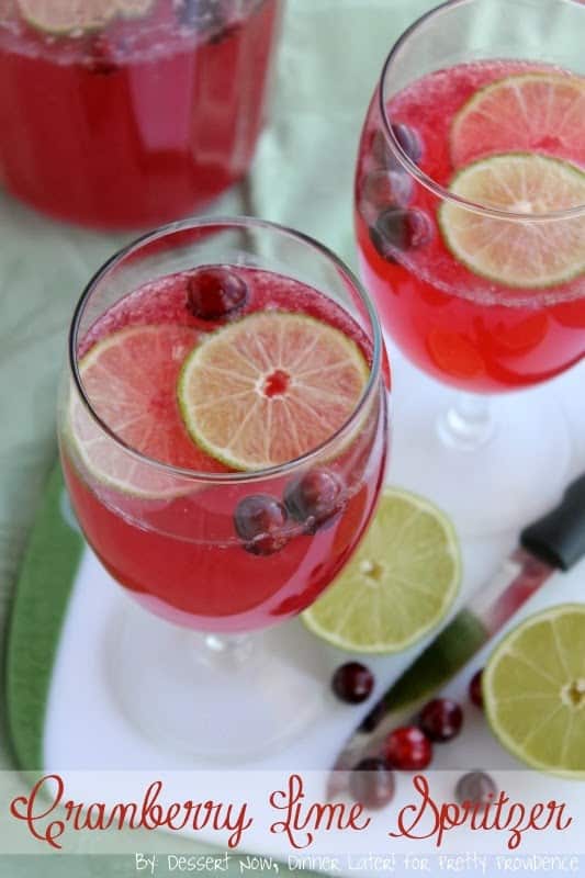 Cranberry Lime Spritzer