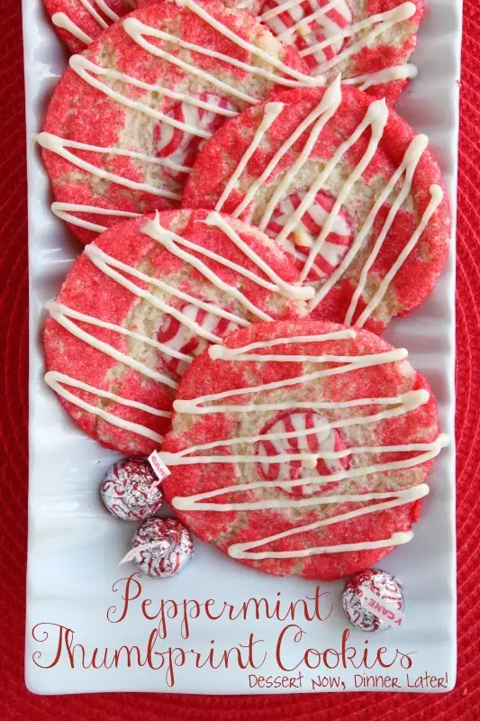 Peppermint Thumbprint Cookies