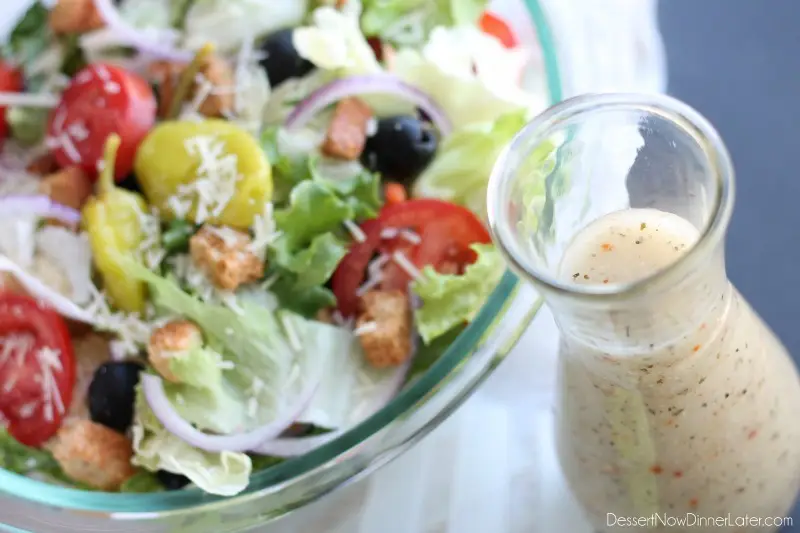 Olive Garden Salad Dressing Recipe - MSG and High Fructose Corn Syrup FREE  - You Make It Simple
