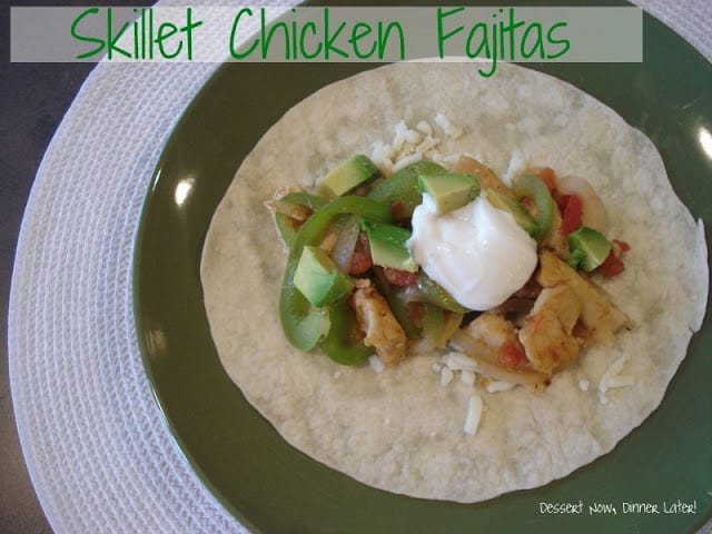 Skillet Chicken Fajitas