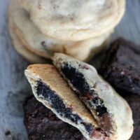 Brownie Stuffed Chocolate Chip Cookies