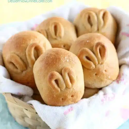 Fluffy Whole Wheat Bunny Rolls