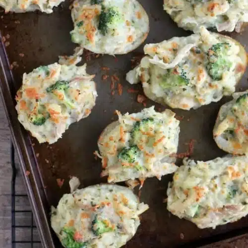 Chicken and Broccoli Stuffed Twice Baked Potatoes