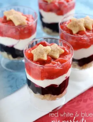 Red White & Blue Pie Parfaits