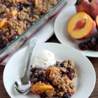 Blackberry Peach Crisp