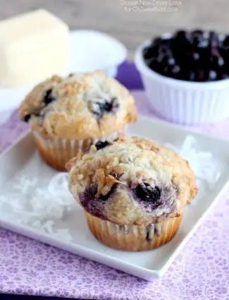 Coconut Blueberry Muffins