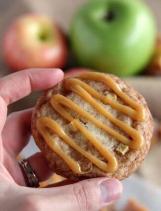 Caramel Apple Snickerdoodles from DessertNowDinnerLater.com