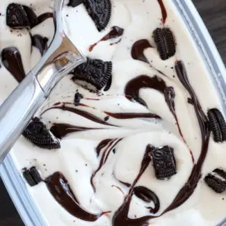 No Churn Oreo Fudge Ice Cream | Dessert Now Dinner Later