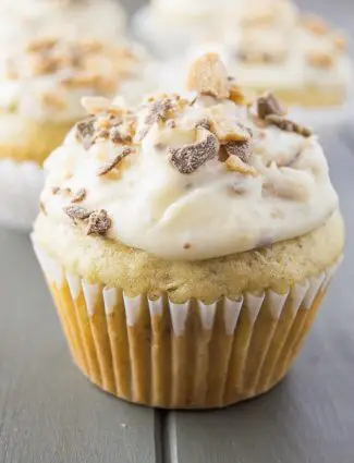 Banana Chocolate Toffee Cupcakes