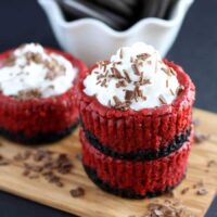 Mini Red Velvet Cheesecakes