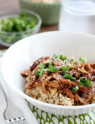 Slow Cooker Chicken Teriyaki cooks while you are away and tastes authentic! A great excuse to have Japanese at home!