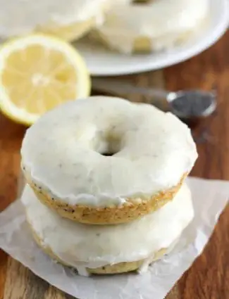 Baked Lemon Poppy Seed Donuts