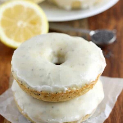 Baked Lemon Poppy Seed Donuts