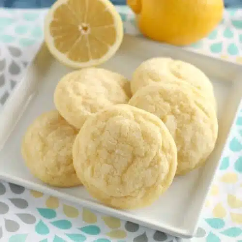 These lemon cookies are soft baked and have plenty of lemon zest, lemon juice, and lemon extract throughout for a delicious lemon treat!