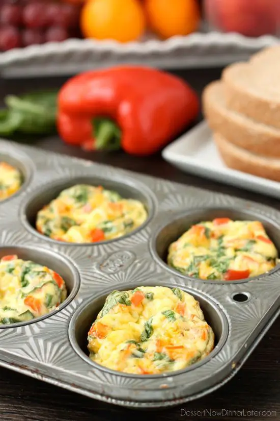 Breakfast Egg Cups | Dessert Now Dinner Later