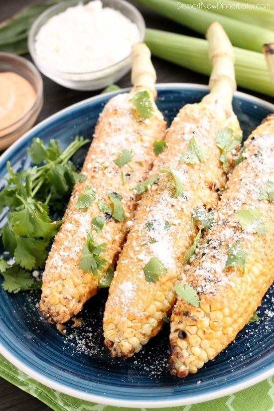 Mexican Corn on the Cob - Dessert Now, Dinner Later!