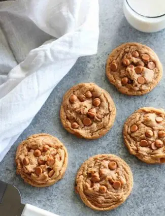 Pudding mix and baking chips make these Butterscotch Cookies soft, chewy, and extra tasty!