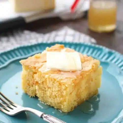 This is the BEST sweet corn bread recipe! It's sweet, moist, buttery, and light thanks to an additional technique. It will quickly become your favorite sweet corn bread recipe!