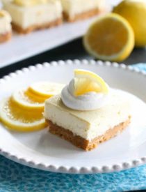 Lemon Cheesecake Bars - Dessert Now, Dinner Later!