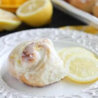 Lemon Cream Cheese Sweet Rolls are tangy and sweet with a hint of cream cheese, plus easy to make with frozen dough!