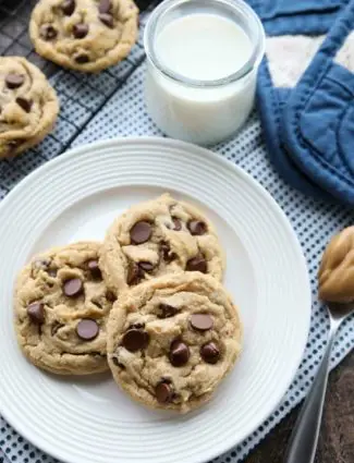 These totally irresistible Peanut Butter Chocolate Chip Cookies are chewy yet tender, and super easy to make! 