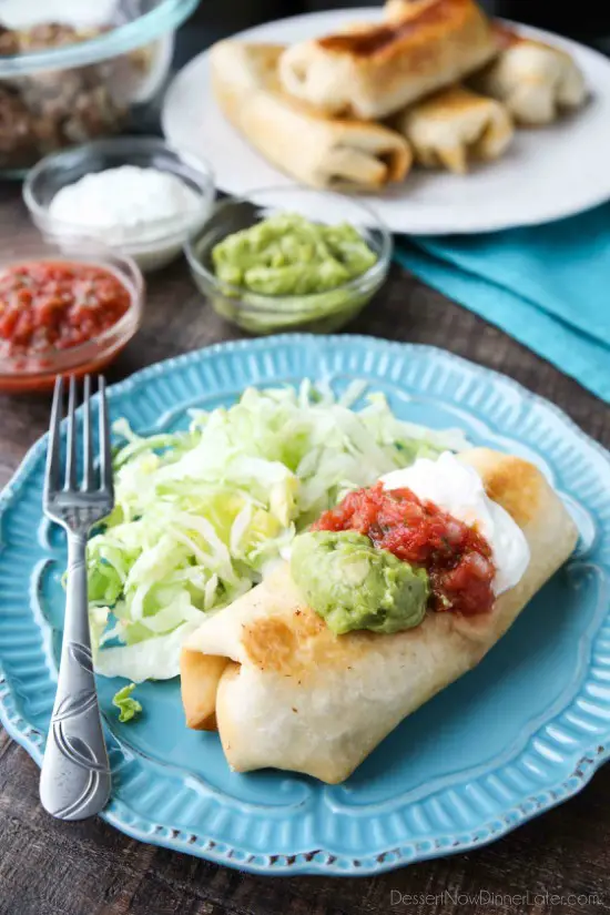 Instant Pot Chimichangas + Video | Dessert Now Dinner Later