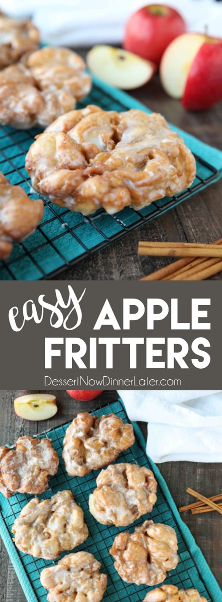 Apple Fritters Recipe + Video | Dessert Now Dinner Later