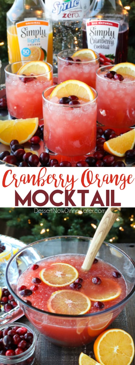 Cranberry Orange Mocktail + Video | Dessert Now Dinner Later