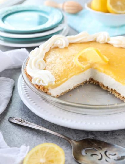 Frozen Pink Lemonade Pie | Dessert Now Dinner Later