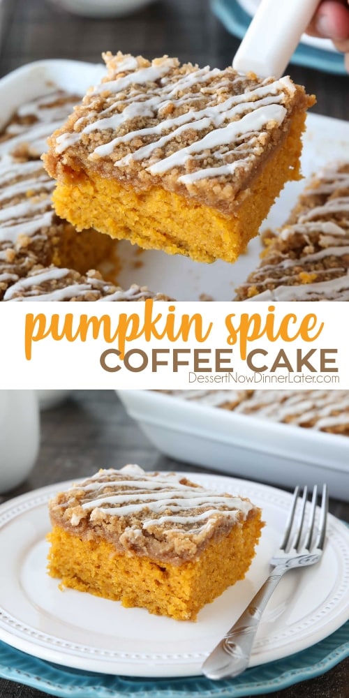 Pumpkin Spice Coffee Cake | Dessert Now Dinner Later