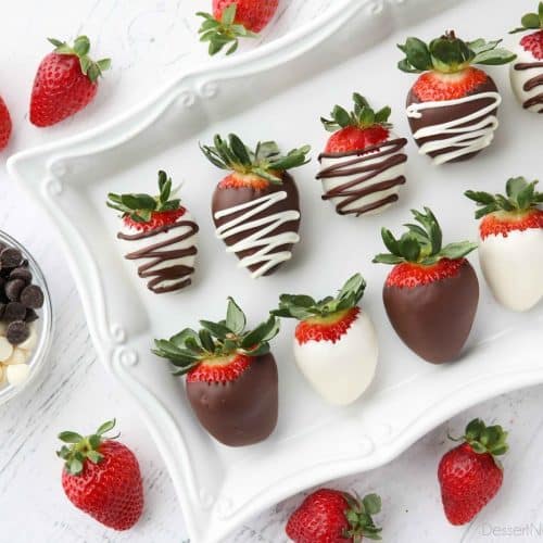 Chocolate Covered Strawberries | Dessert Now Dinner Later