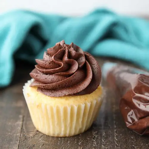 This homemade chocolate buttercream frosting is simple and classic. Perfectly creamy and full of rich chocolate flavor. Great for spreading or piping onto cakes and cupcakes.