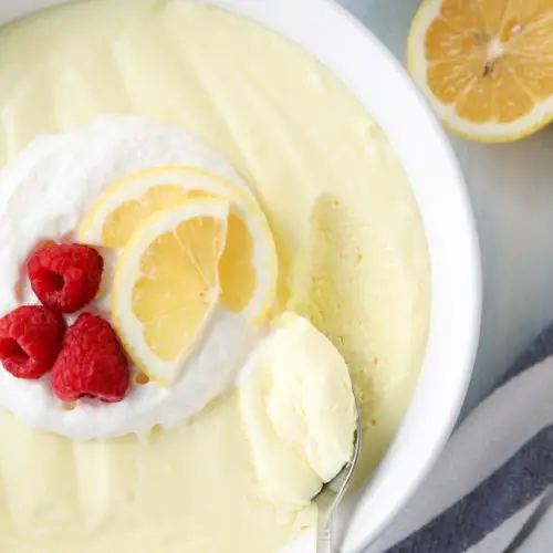 Lemon Jello Salad is fluffy and light like mousse. A tangy dessert or side dish.