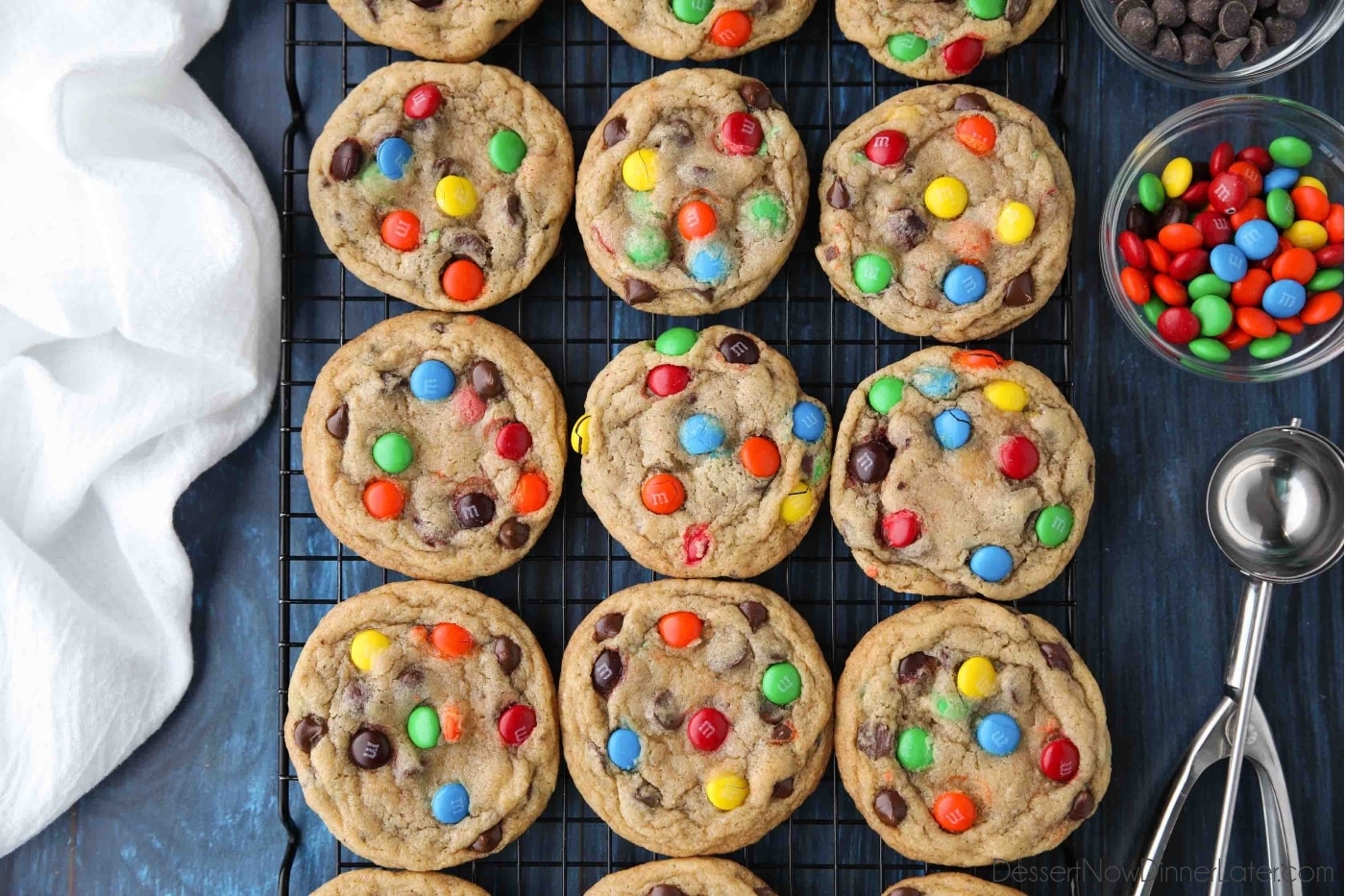 My Best M&M Cookies (No Stand Mixer Required & Easily Customizable