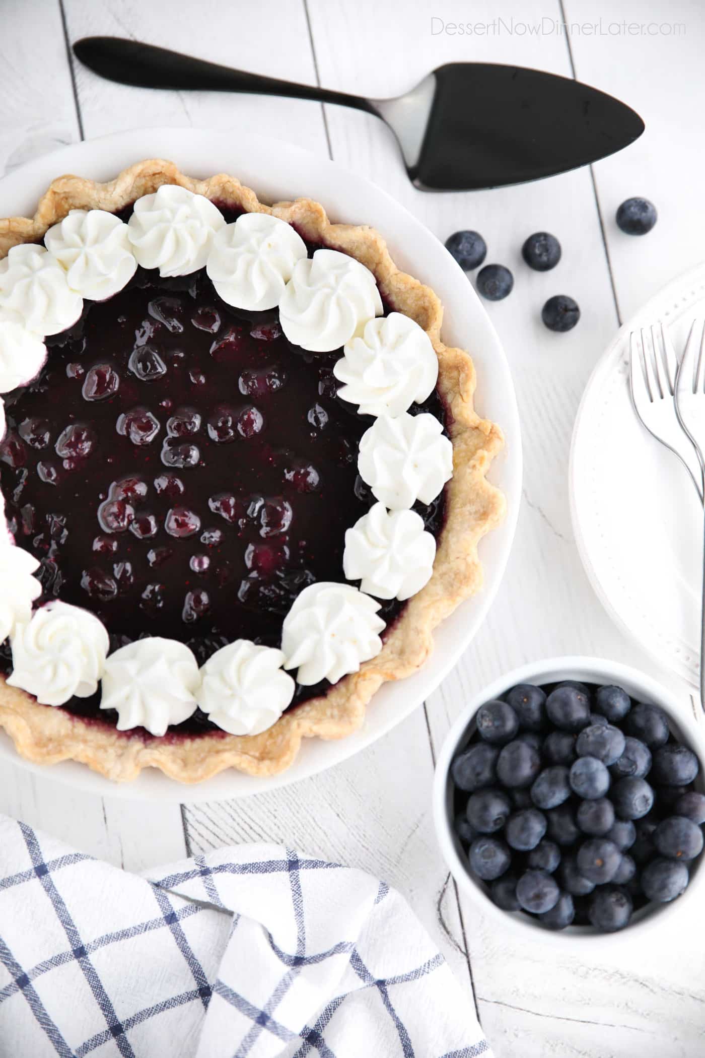 Blueberry Cream Cheese Pie + Video Dessert Now Dinner Later