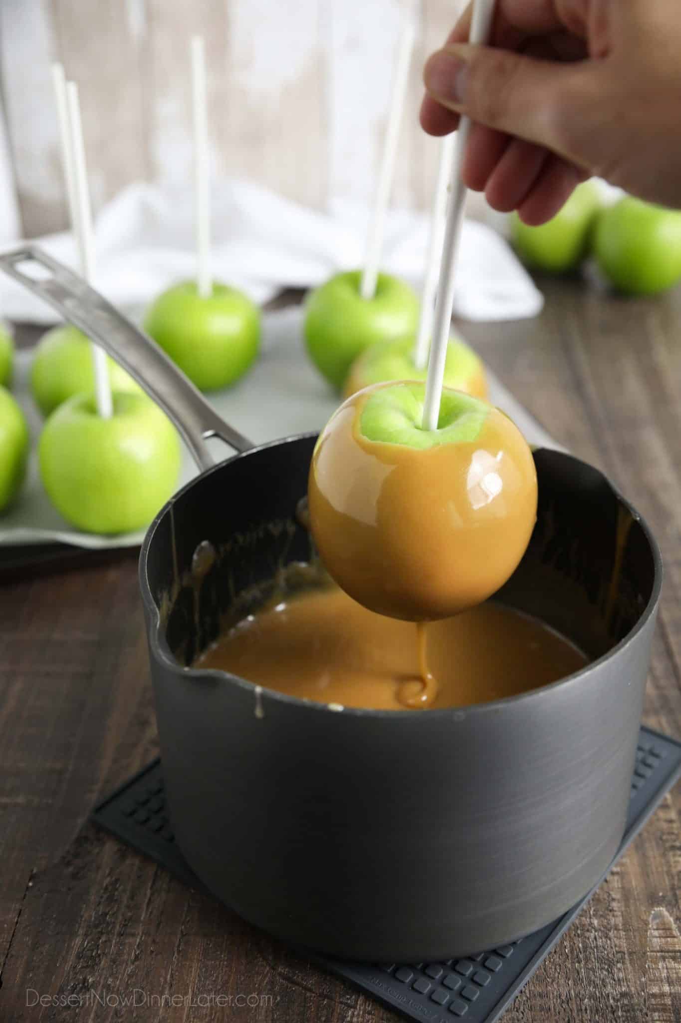 Homemade Caramel Apples Dessert Now Dinner Later